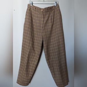 Vintage Plaid Dress Pants